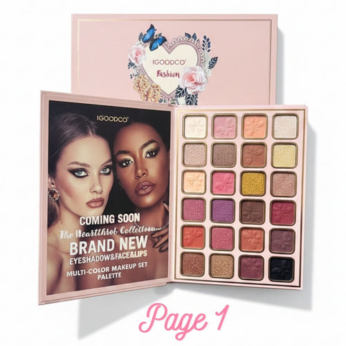 IGOODCO Heartthrob Collection - Page 1 Eyeshadow Palette Open