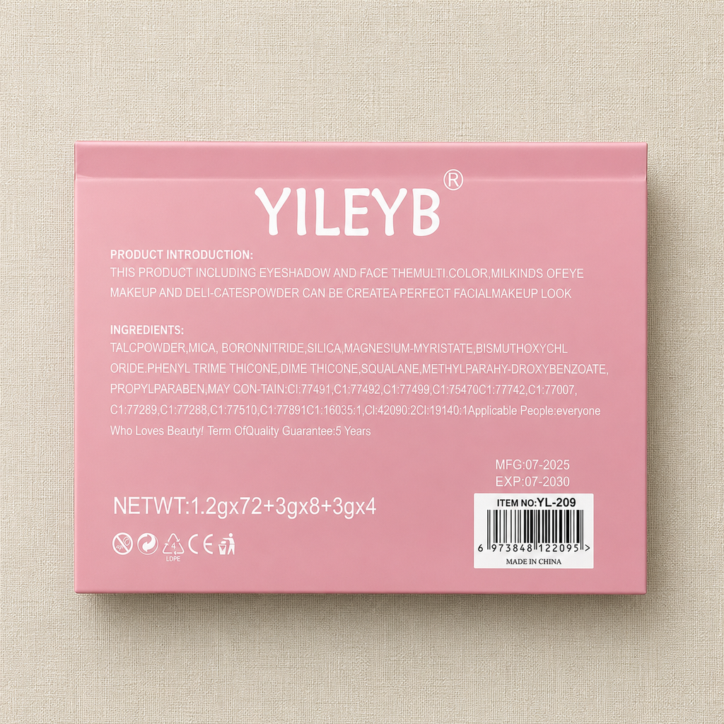 YILEYB Beauty Palette - Beautiful Floral Box Cover