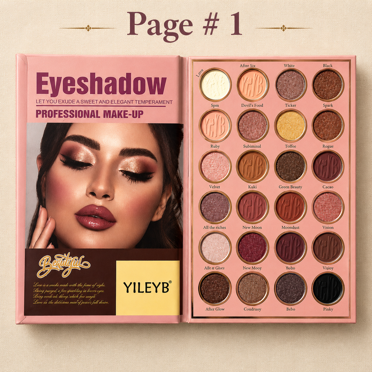 YILEYB YL-205 Page 3 - Highlighter 6 Shades