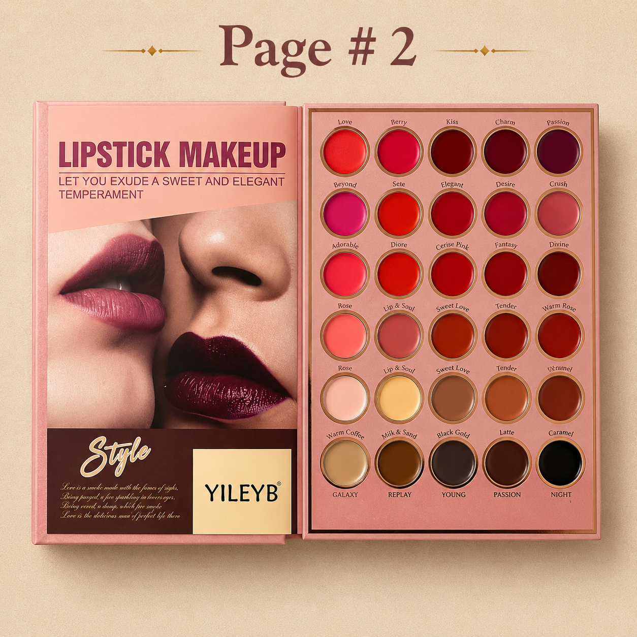 YILEYB YL-205 Page 1 - Eyeshadow 28 Shades