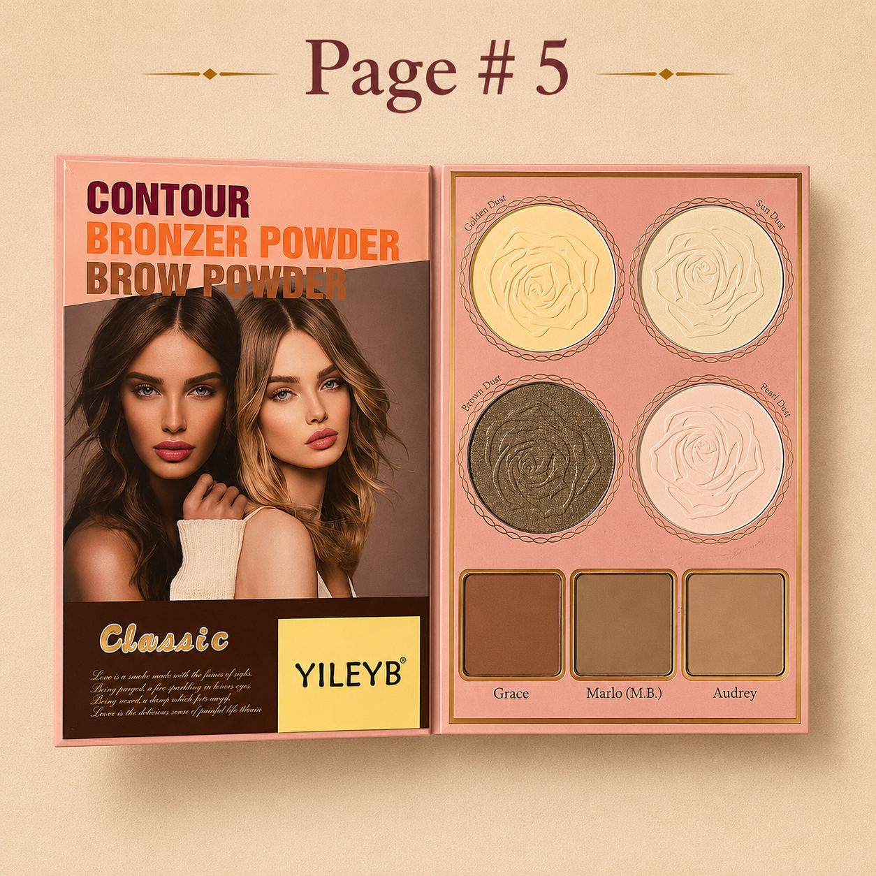 5 Pager Professional Makeup Book Palette