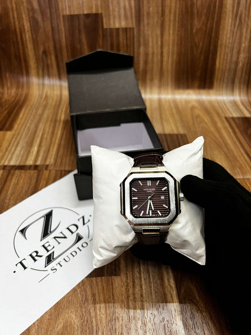 Patek Brown Dial Leather Watch