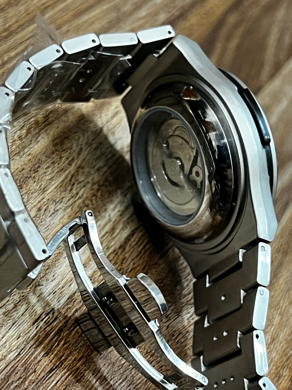 Hublot Classic Fusion Titanium Green Dial with Luxury Diamond Cut Chain.