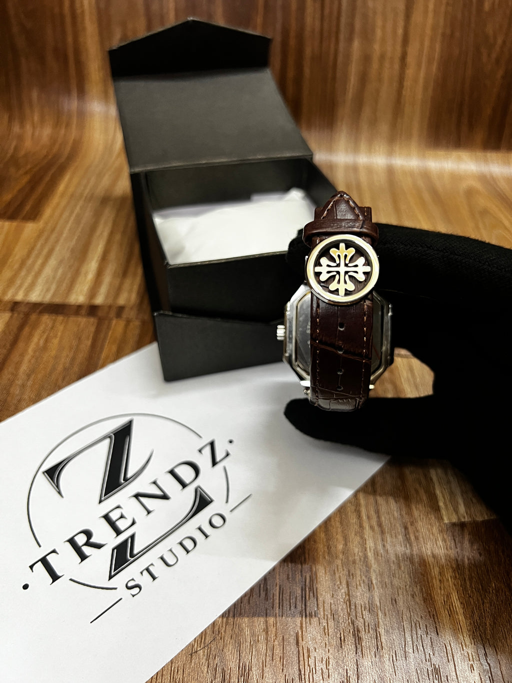 Patek Philippe Brown Dial Leather Watch