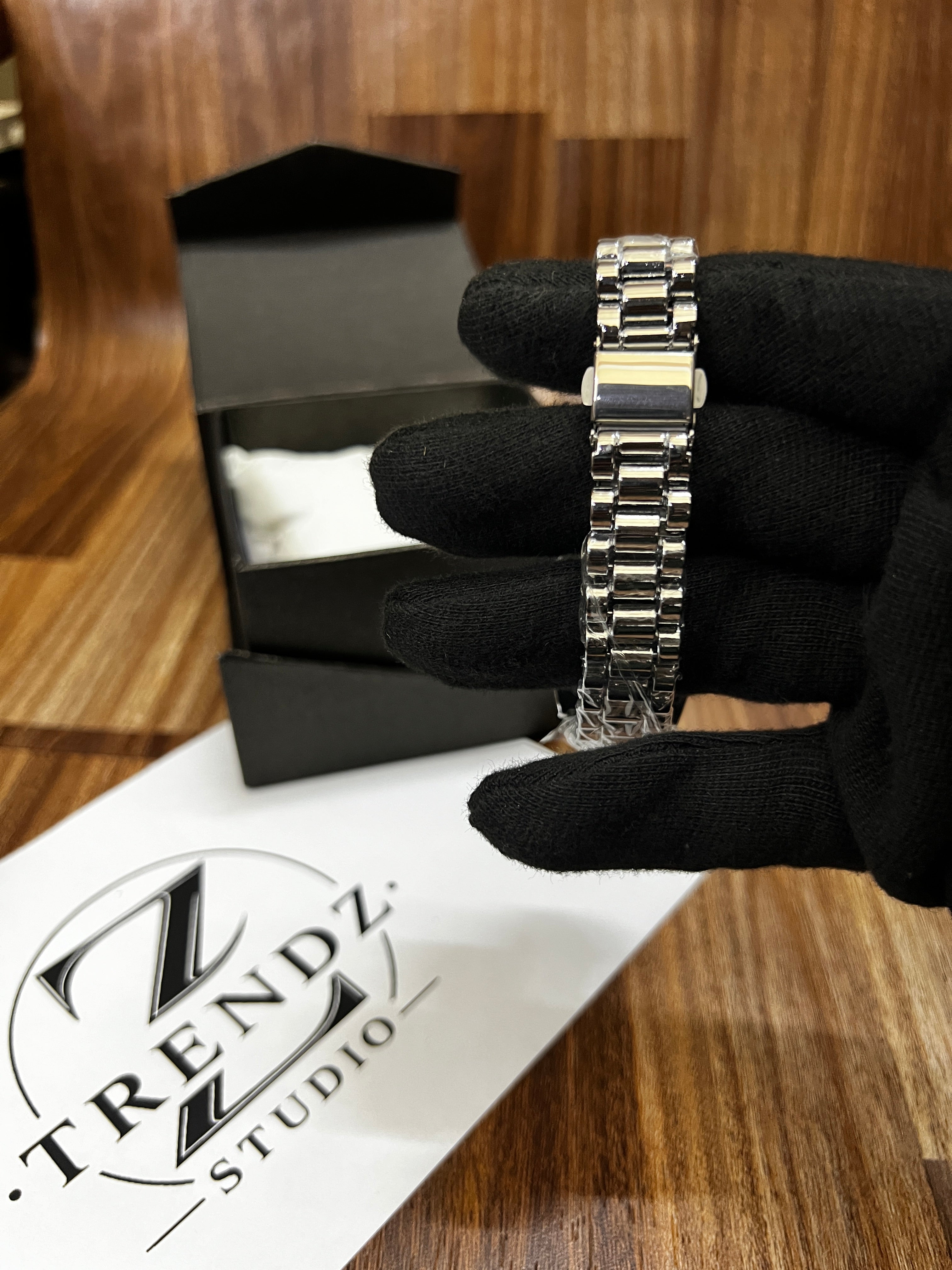Luxury Datejust Style Black Dial Roman Watch Women
