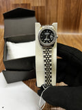 Luxury Datejust Style Black Dial Roman Watch Women Pakistan