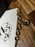 Dior Style Gold Chain Bracelet Watch Women