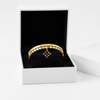 Gold Star Charm Bangle - Jewelry Box Packaging