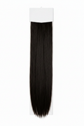 Black straight clip-in hair extensions