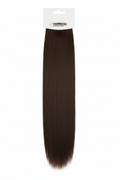 Brown straight clip-in hair extensions
